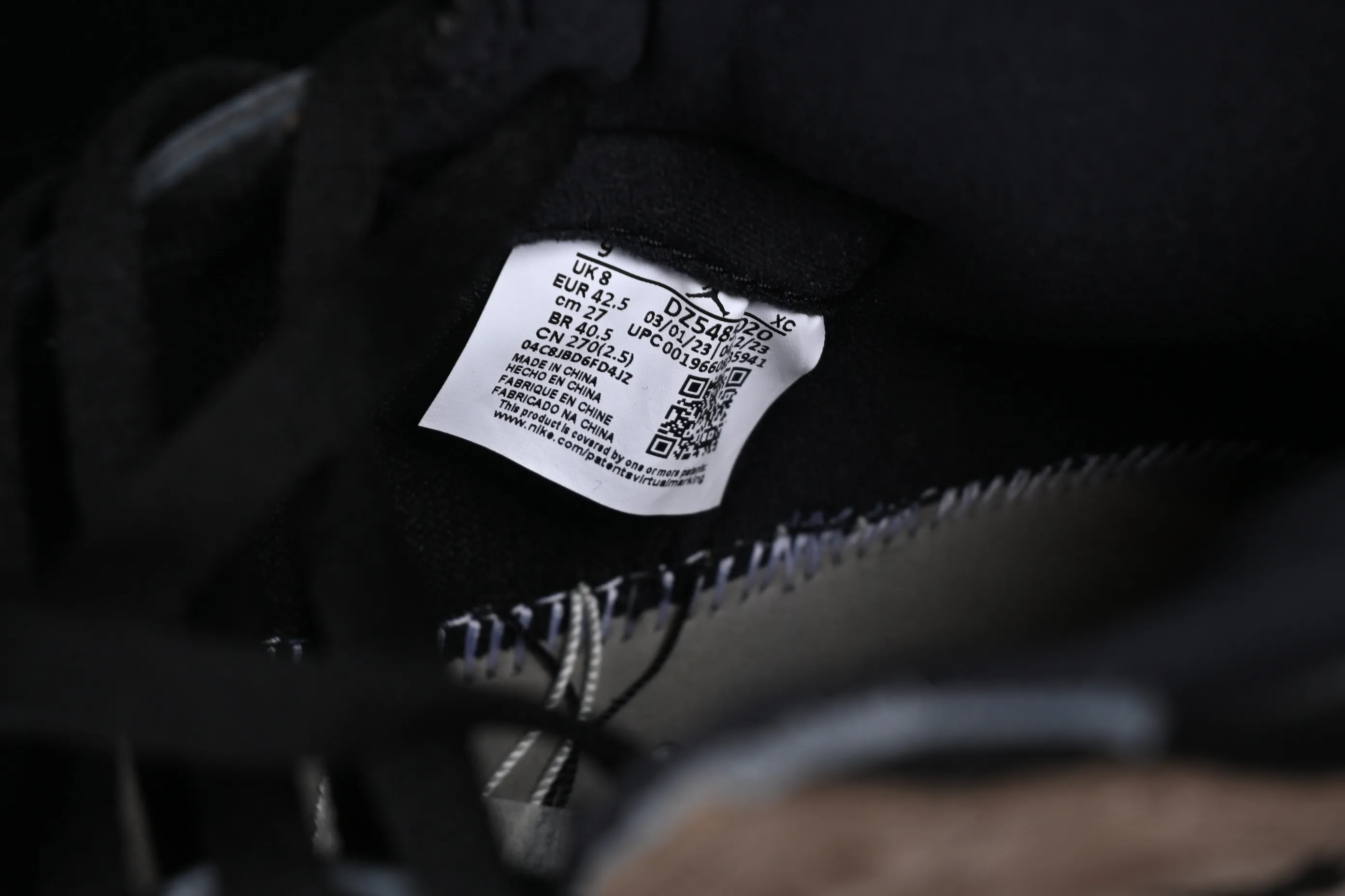 All categories Air Jordan Jordan series basketball shoes Air Jordan 1 High LJR version Air Jordan 1 High OG "Black Cement" AJ1 Joe 1 Mocha black toe DZ5485-020